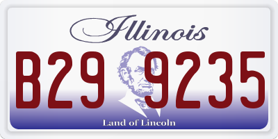 IL license plate B299235