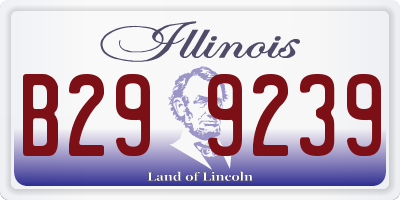 IL license plate B299239