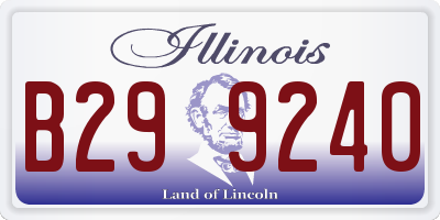 IL license plate B299240