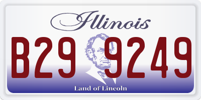 IL license plate B299249