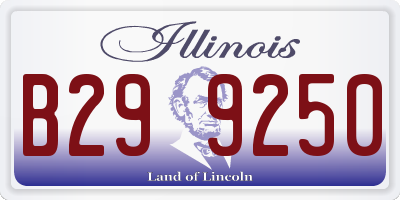 IL license plate B299250