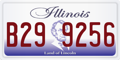 IL license plate B299256