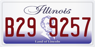 IL license plate B299257