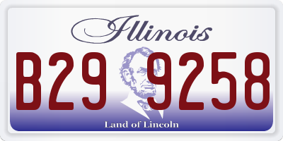 IL license plate B299258