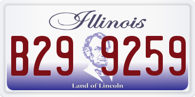 IL license plate B299259