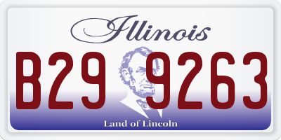 IL license plate B299263