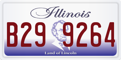 IL license plate B299264