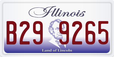 IL license plate B299265
