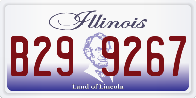 IL license plate B299267