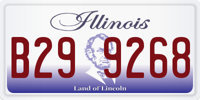 IL license plate B299268