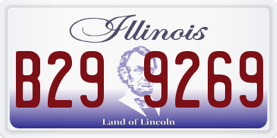 IL license plate B299269