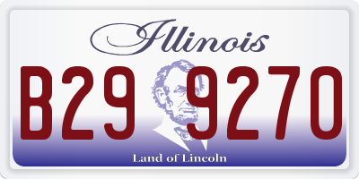 IL license plate B299270
