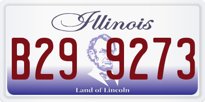 IL license plate B299273