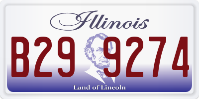 IL license plate B299274