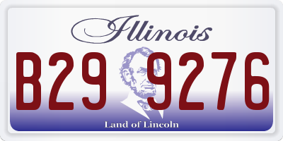 IL license plate B299276