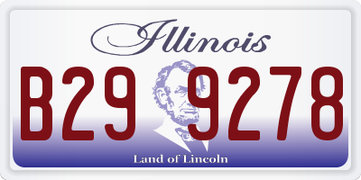 IL license plate B299278