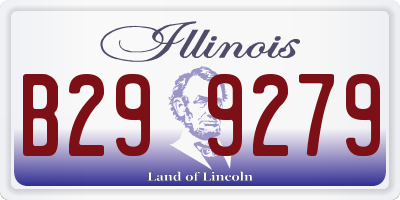 IL license plate B299279