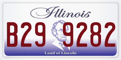 IL license plate B299282