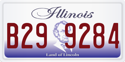 IL license plate B299284