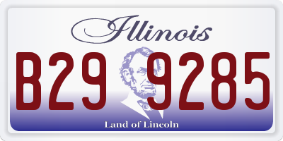 IL license plate B299285