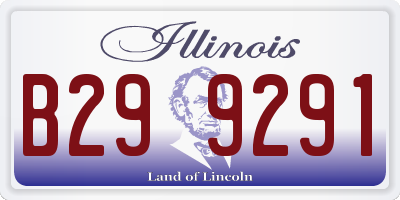 IL license plate B299291