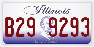 IL license plate B299293