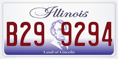 IL license plate B299294