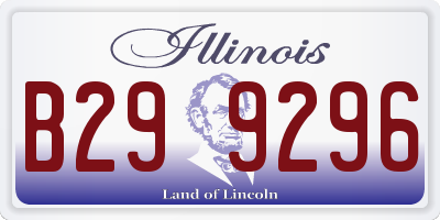 IL license plate B299296