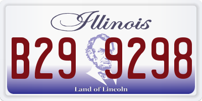 IL license plate B299298