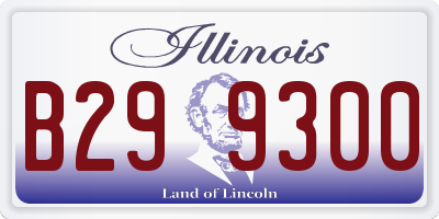 IL license plate B299300