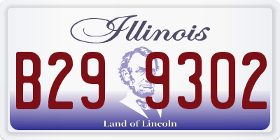 IL license plate B299302