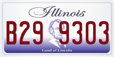 IL license plate B299303