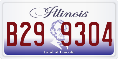 IL license plate B299304