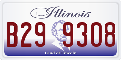IL license plate B299308