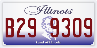 IL license plate B299309