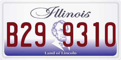IL license plate B299310