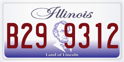IL license plate B299312