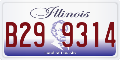 IL license plate B299314
