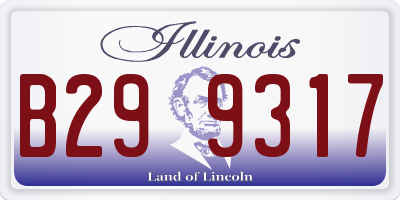 IL license plate B299317