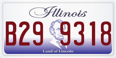 IL license plate B299318