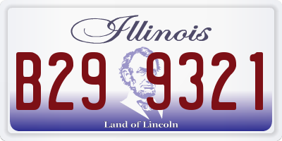 IL license plate B299321
