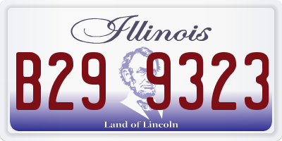IL license plate B299323