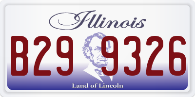IL license plate B299326