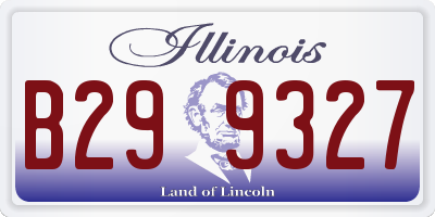 IL license plate B299327