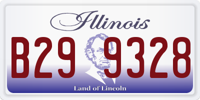 IL license plate B299328
