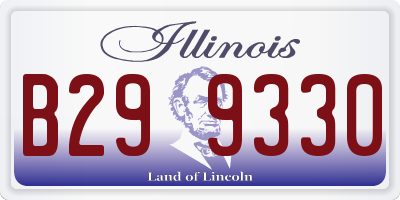 IL license plate B299330