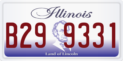 IL license plate B299331