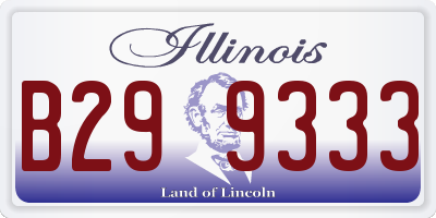IL license plate B299333