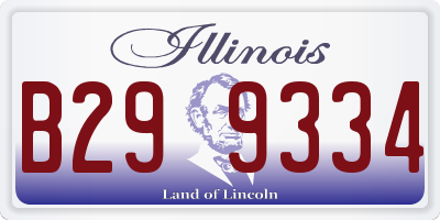 IL license plate B299334