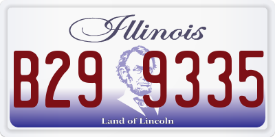 IL license plate B299335